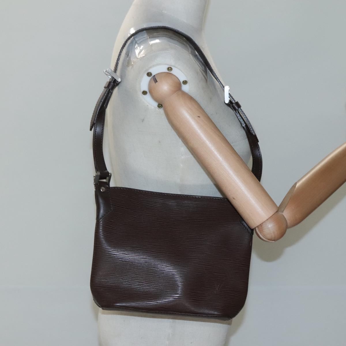Louis Vuitton Mandara Handbag Epi Leather, BROWN, LEATHER, Shoulder bag
