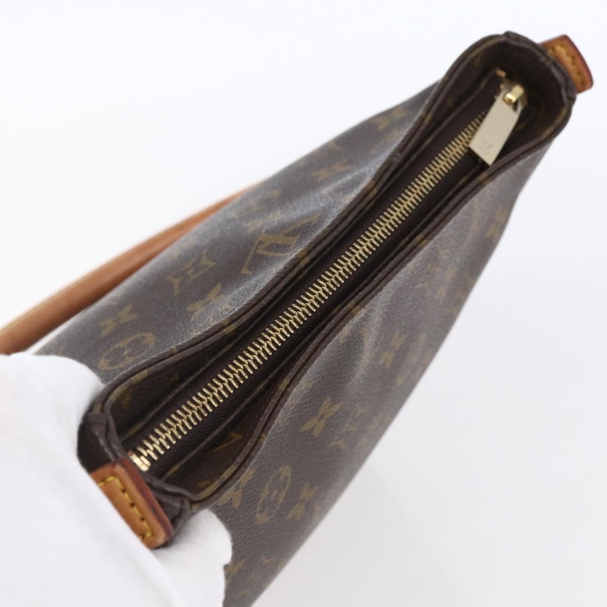 Louis Vuitton Looping Handbag Monogram Canvas, BROWN, CANVAS, Shoulder bag