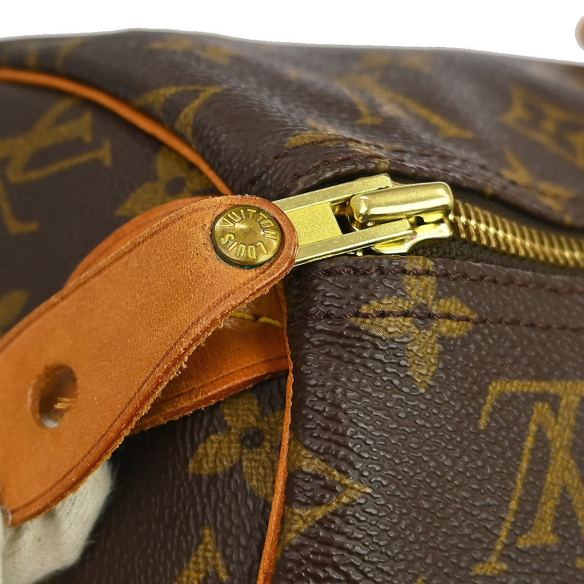Louis Vuitton Speedy Handbag Monogram Canvas, Brown, Canvas, Handbag