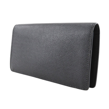 Louis Vuitton Brazza Long Bifold wallet Taiga Leather, BLACK, LEATHER, Wallets
