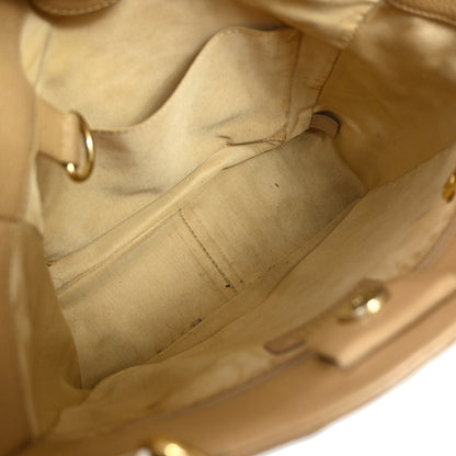 Chanel Petite Shopping Tote Quilted Caviar, Beige, Leather, Shoulder Bag