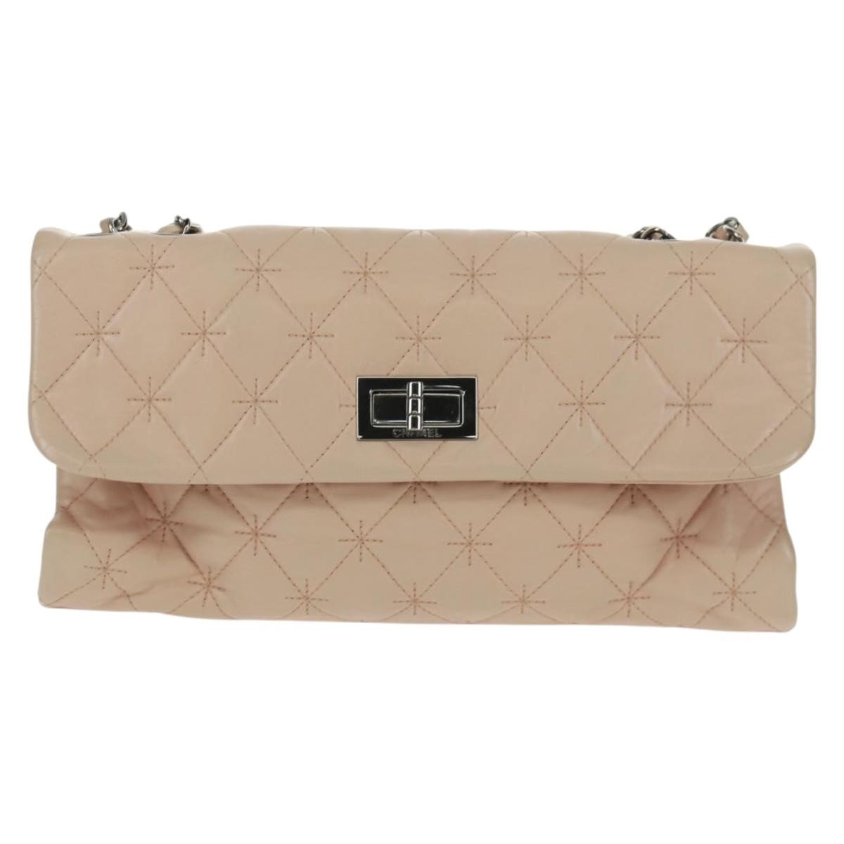 Chanel 2.55 Shoulder bag Leather, PINK, LEATHER, Shoulder bag