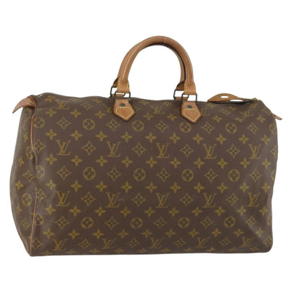 Louis Vuitton Speedy Handbag Monogram Canvas, BROWN, CANVAS, Handbag