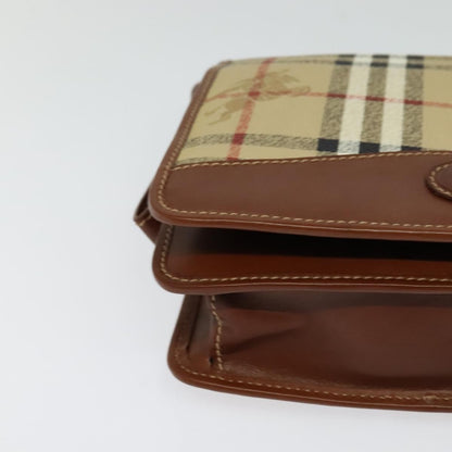 Burberry Nova check Pochette Canvas, BEIGE, CANVAS, Clutche & pouche