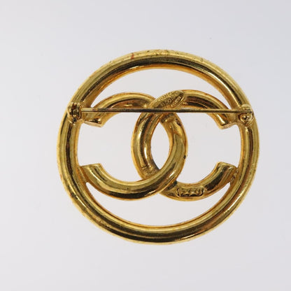 Chanel CC Brooch Metal, GOLD, METAL, Brooch