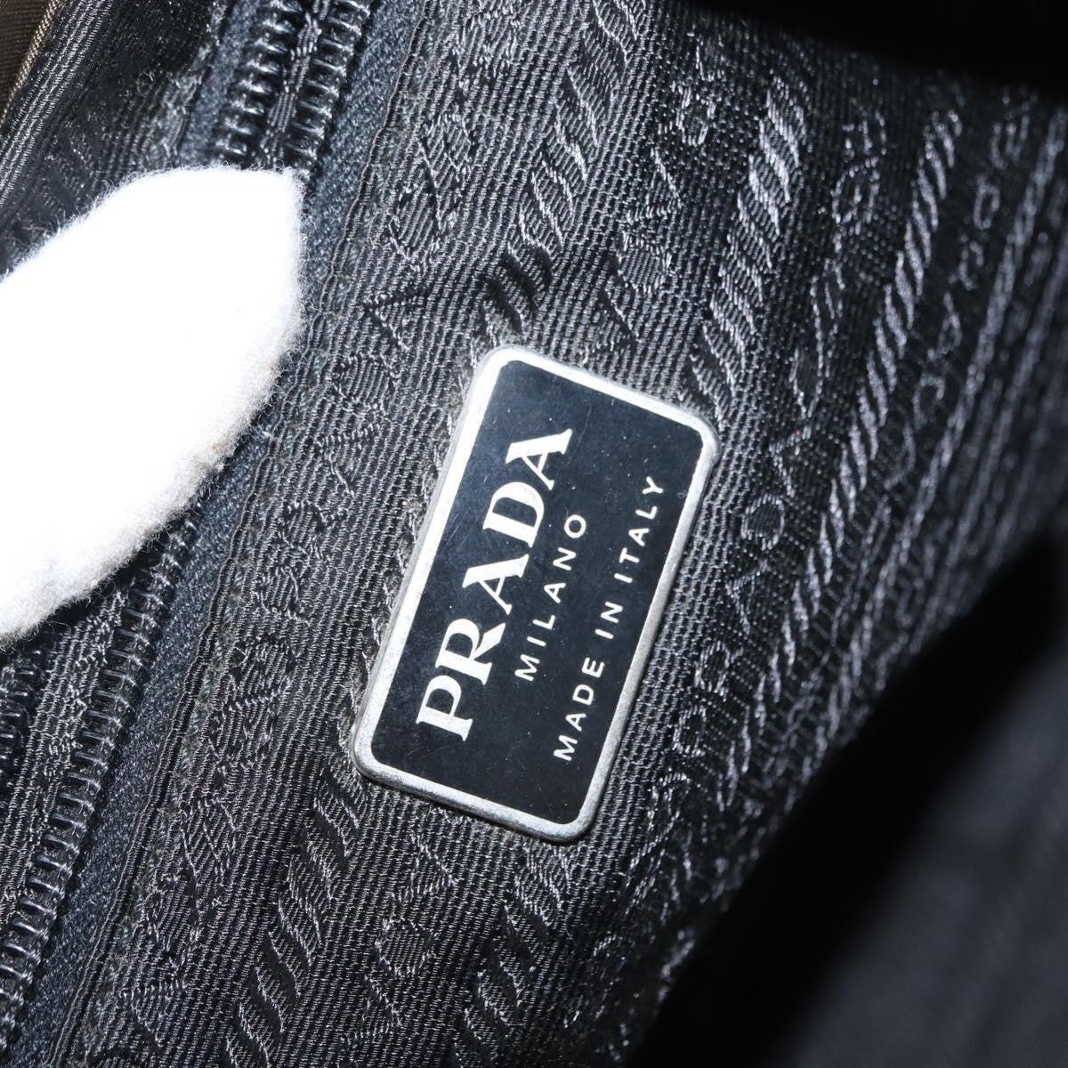 Prada Vela Double Front Pocket Backpack Tessuto with Saffiano Leather, KHAKI, NYLON, Backpack