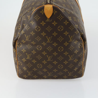 Louis Vuitton Keepall Bag Monogram Canvas, BROWN, CANVAS, Travel bag