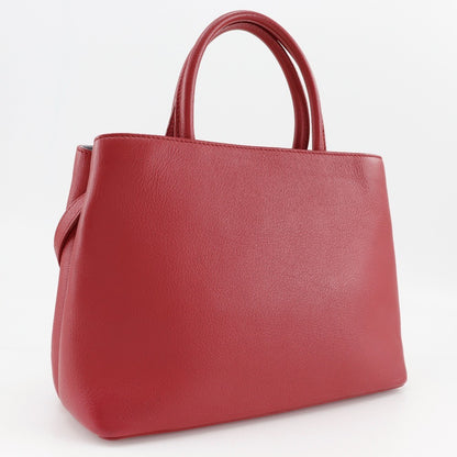 Fendi 2Jours Bag Leather, RED, LEATHER, Handbag