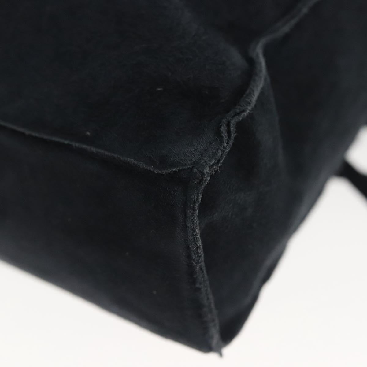 Chanel Vintage Fringe Tote Suede, NAVY, SUEDE, Tote bag