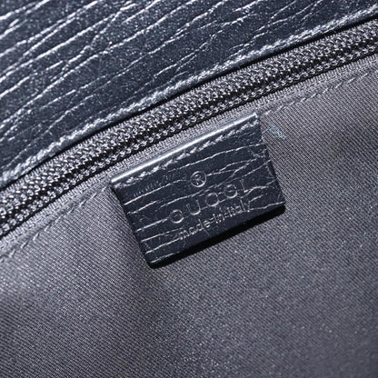 Gucci Vintage Handbag Leather, BLACK, LEATHER, Handbag