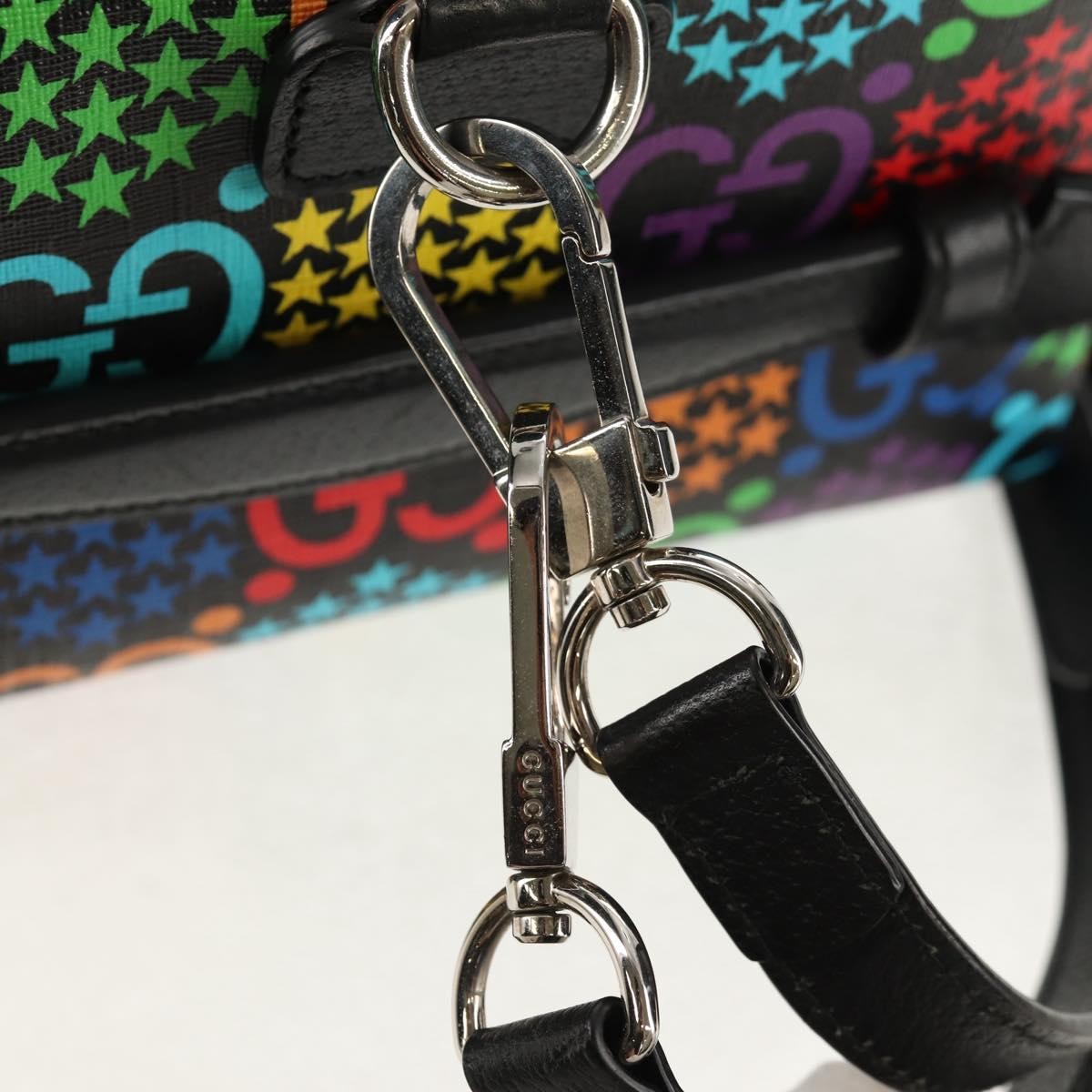 Gucci Convertible Duffle Backpack Psychedelic Print GG Coated Canvas, MULTICOLOUR, PVC, Travel bag