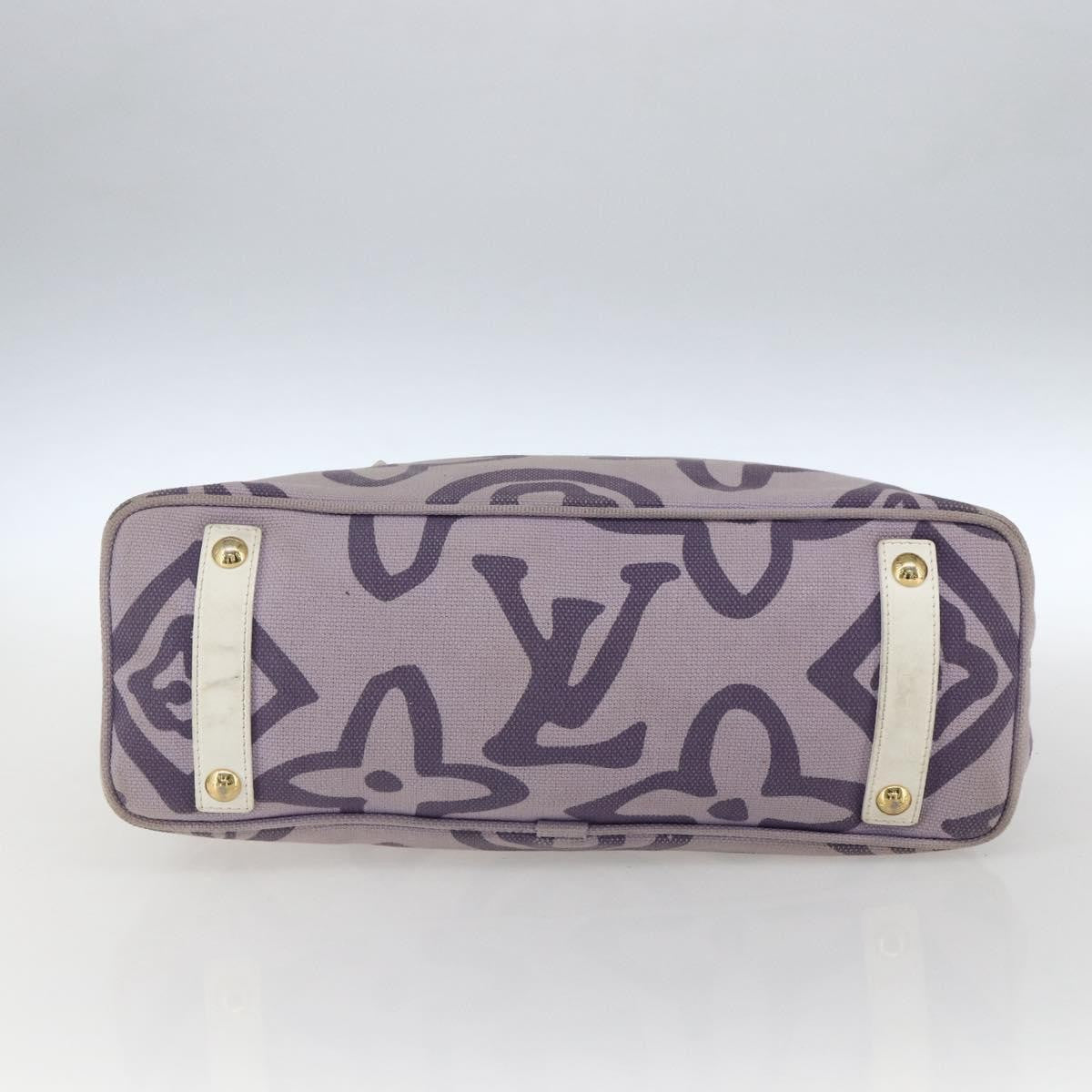 Louis Vuitton Tahitienne Cabas Canvas, PURPLE, CANVAS, Tote bag