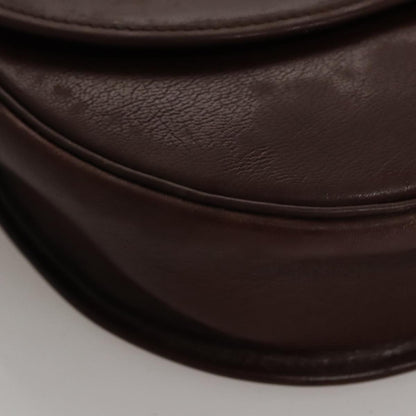 Christian Dior Vintage Trotter Shoulder Bag Canvas, BURGUNDY, LEATHER, Shoulder bag