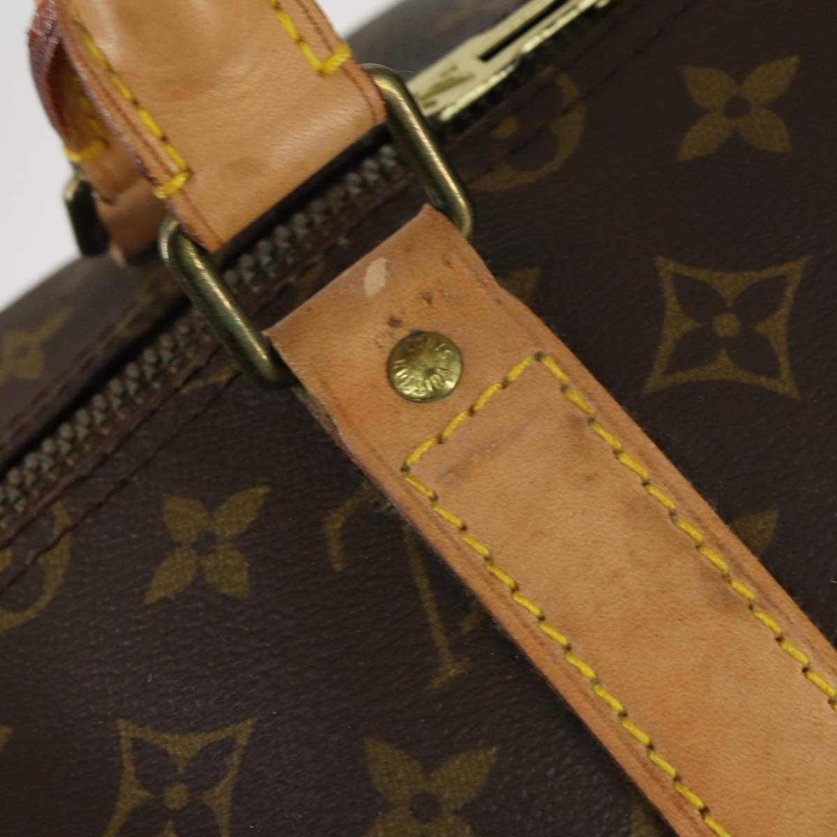 Louis Vuitton Keepall Bag Monogram Canvas, BROWN, CANVAS, Travel bag