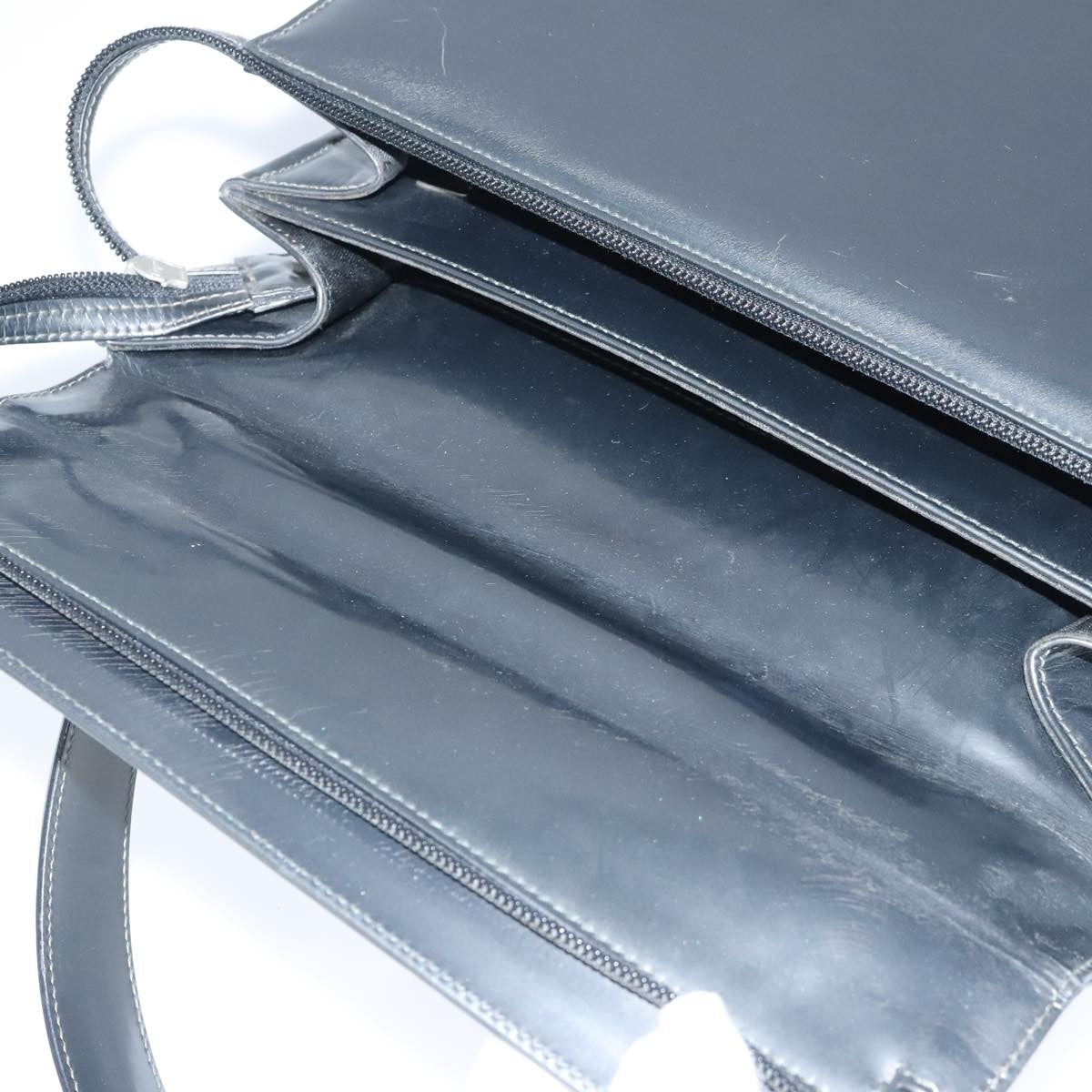 Salvatore Ferragamo Gancini handbag Leather, BLACK, LEATHER, Handbag