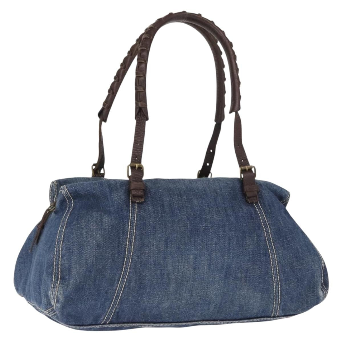 Miu Miu Shoulder Bag Denim, BLUE, CANVAS, Shoulder bag