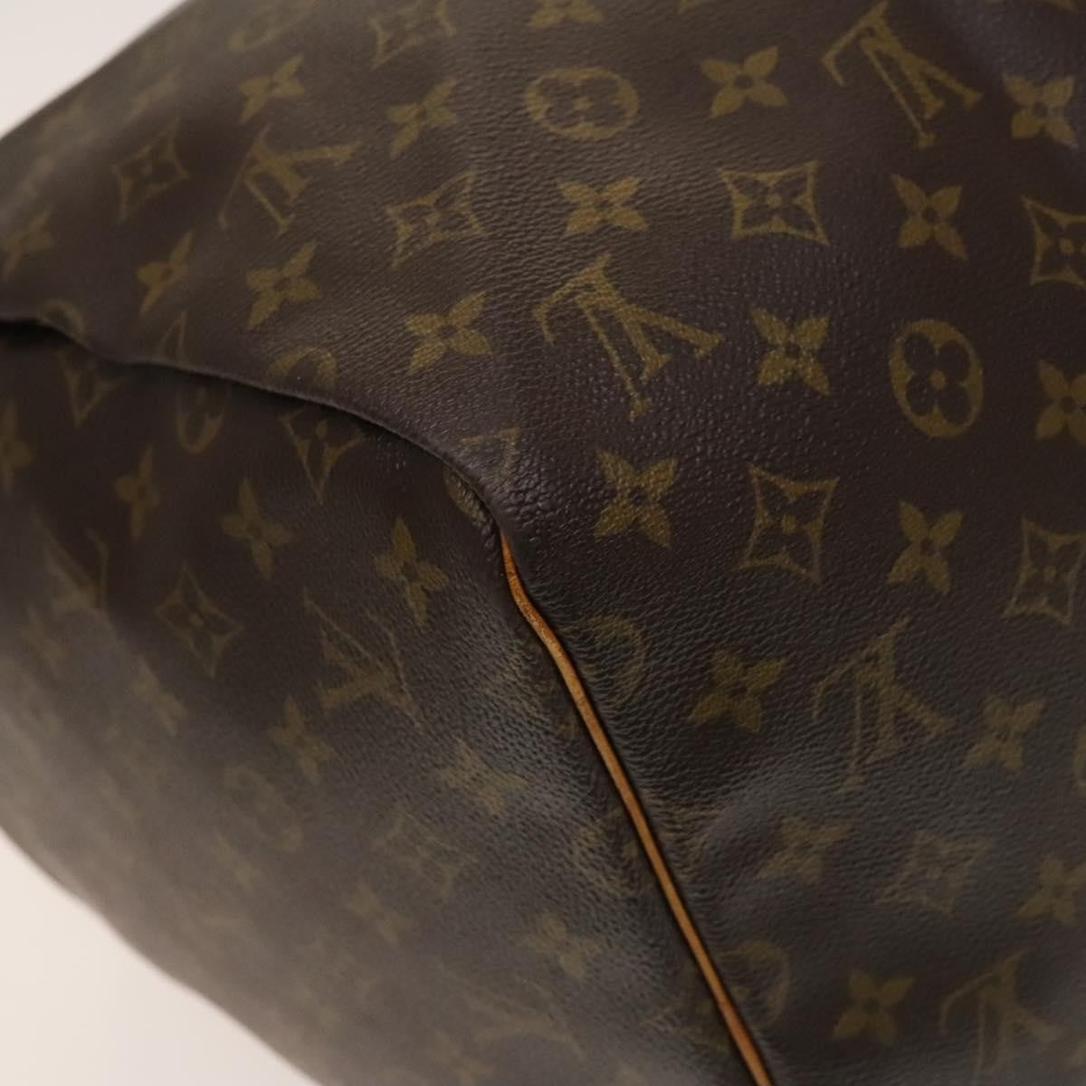 Louis Vuitton Keepall Bag Monogram Canvas, BROWN, CANVAS, Travel bag