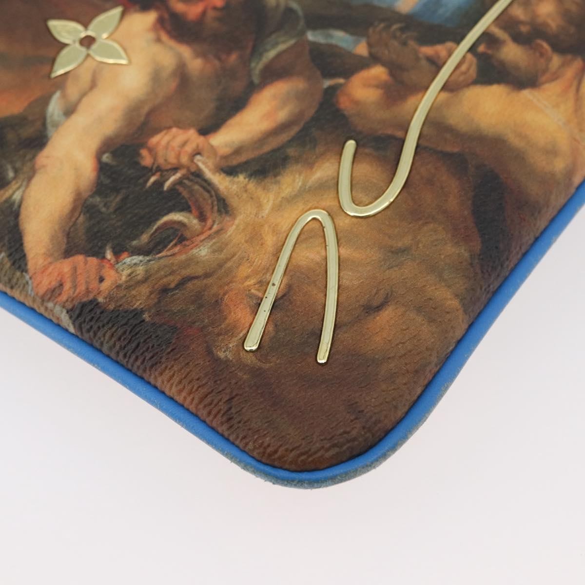 Louis Vuitton Pochette Clutch Limited Edition Jeff Koons Monet Print Canvas, Multicolour, Canvas, Clutch