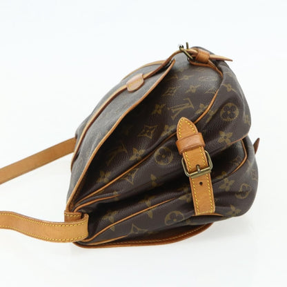 Louis Vuitton Saumur Handbag Monogram Canvas, Brown, Canvas, Shoulder Bag