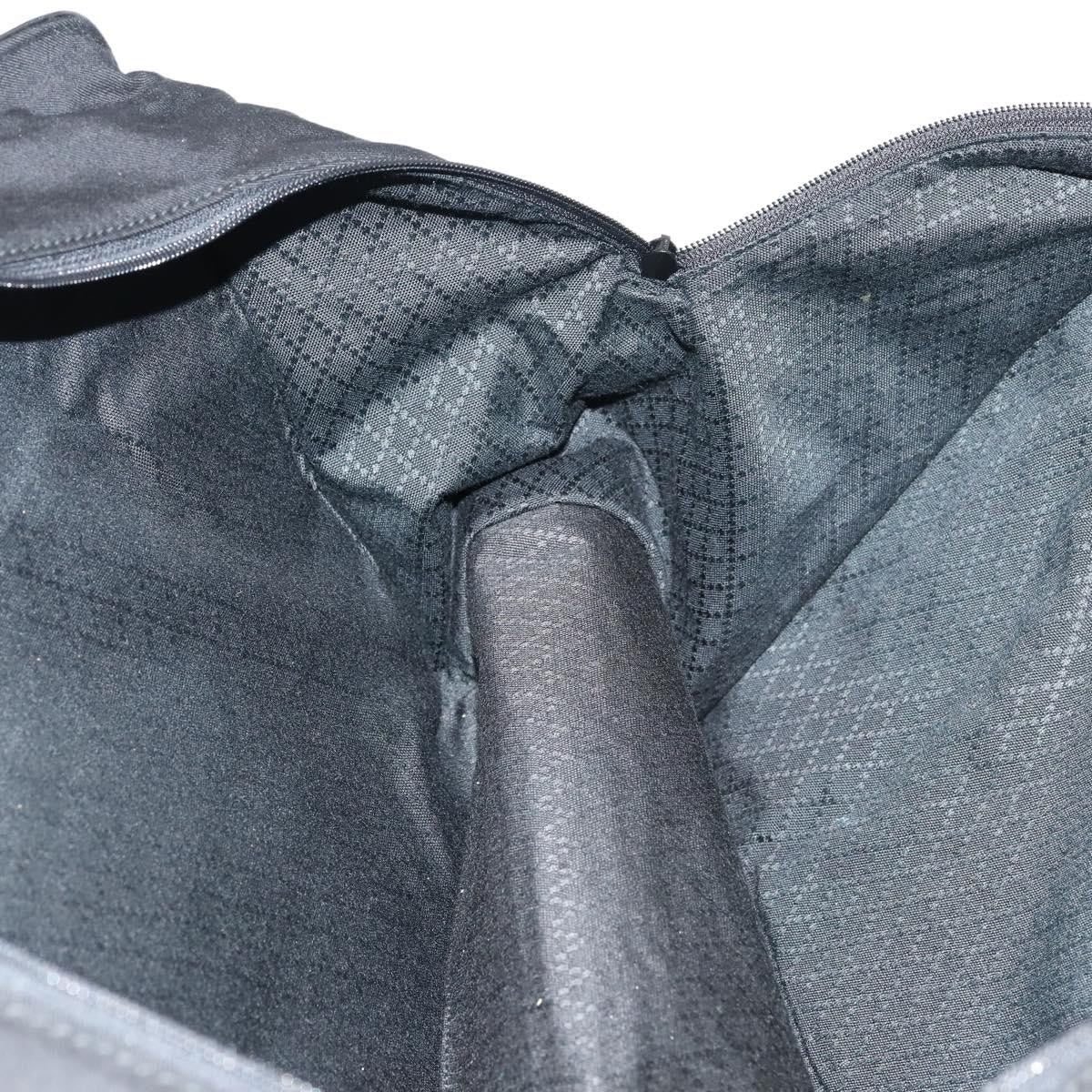 Gucci Travel Boston Bag Leather with Nylon, BLACK, LEATHER, Travel bag