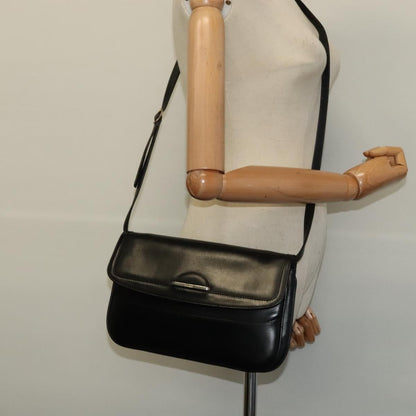 Bally Vintage Shoulder Bag Leather, Black, Leather, Shoulder Bag