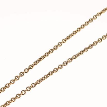 Christian Dior Logo Necklace Crystal Embellished Metal, GOLD, METAL, Necklace
