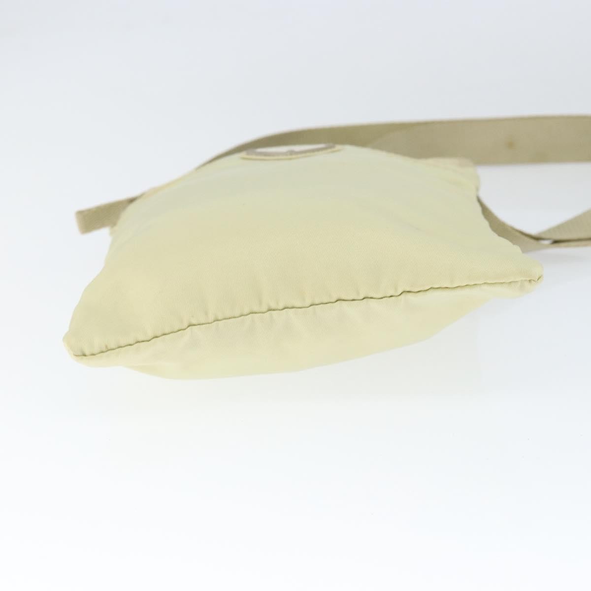 Prada Flat Messenger Bag Tessuto, Ecru, Nylon, Shoulder Bag