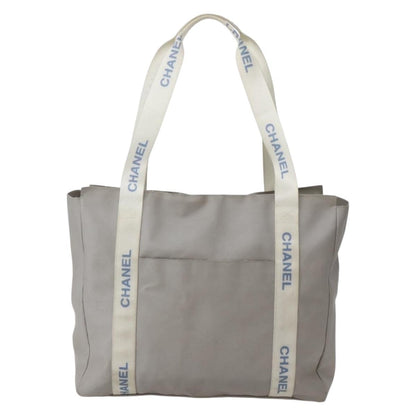 Chanel Sport Line Tote bag Nylon, Gray, Nylon, Tote Bag