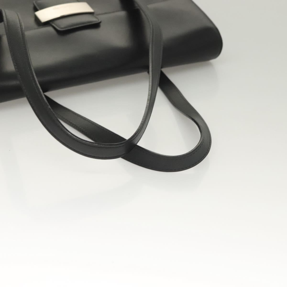 Burberry Vintage Handbag Leather, BLACK, LEATHER, Handbag