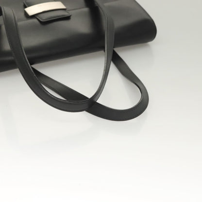 Burberry Vintage Handbag Leather, BLACK, LEATHER, Handbag