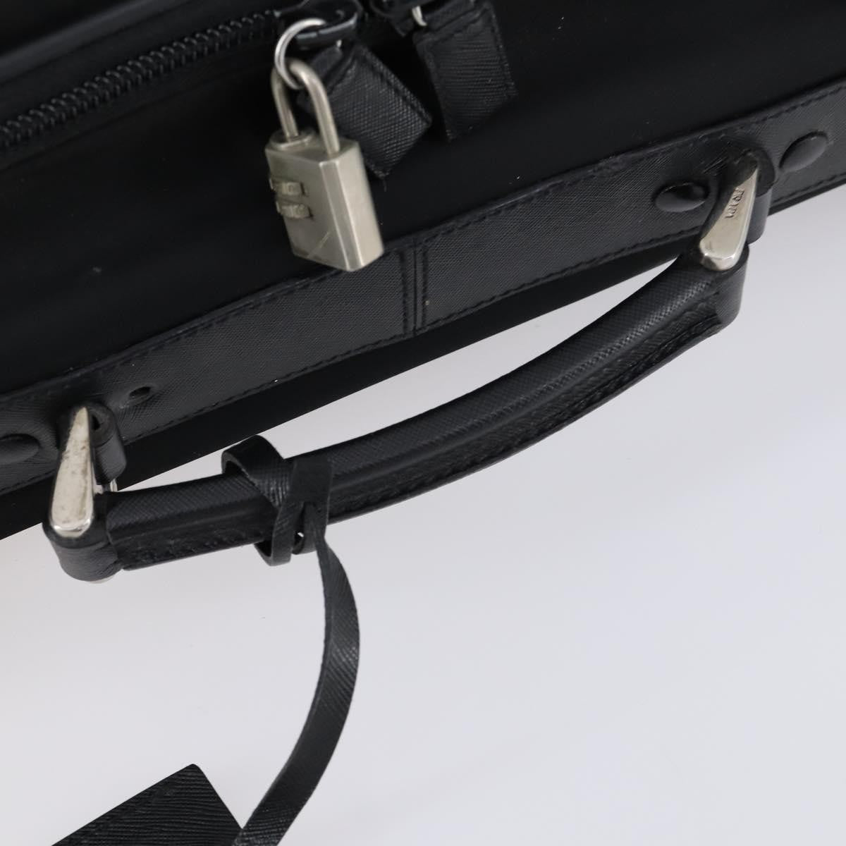 Prada Trunk Bag Nylon, BLACK, NYLON, Travel bag