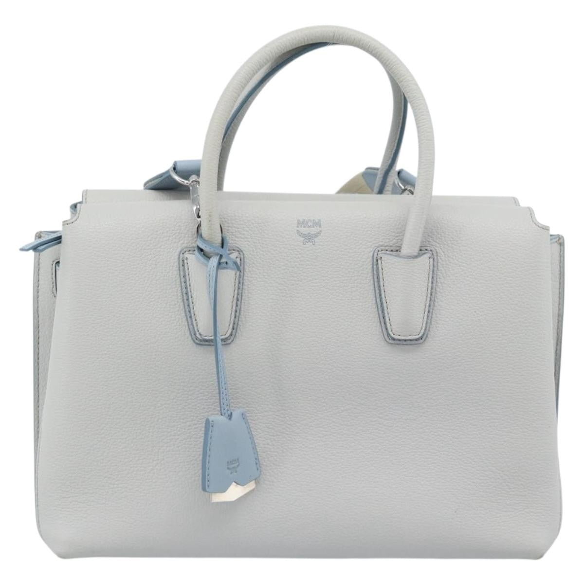 MCM Milla Leather, Gray, Leather, Handbag