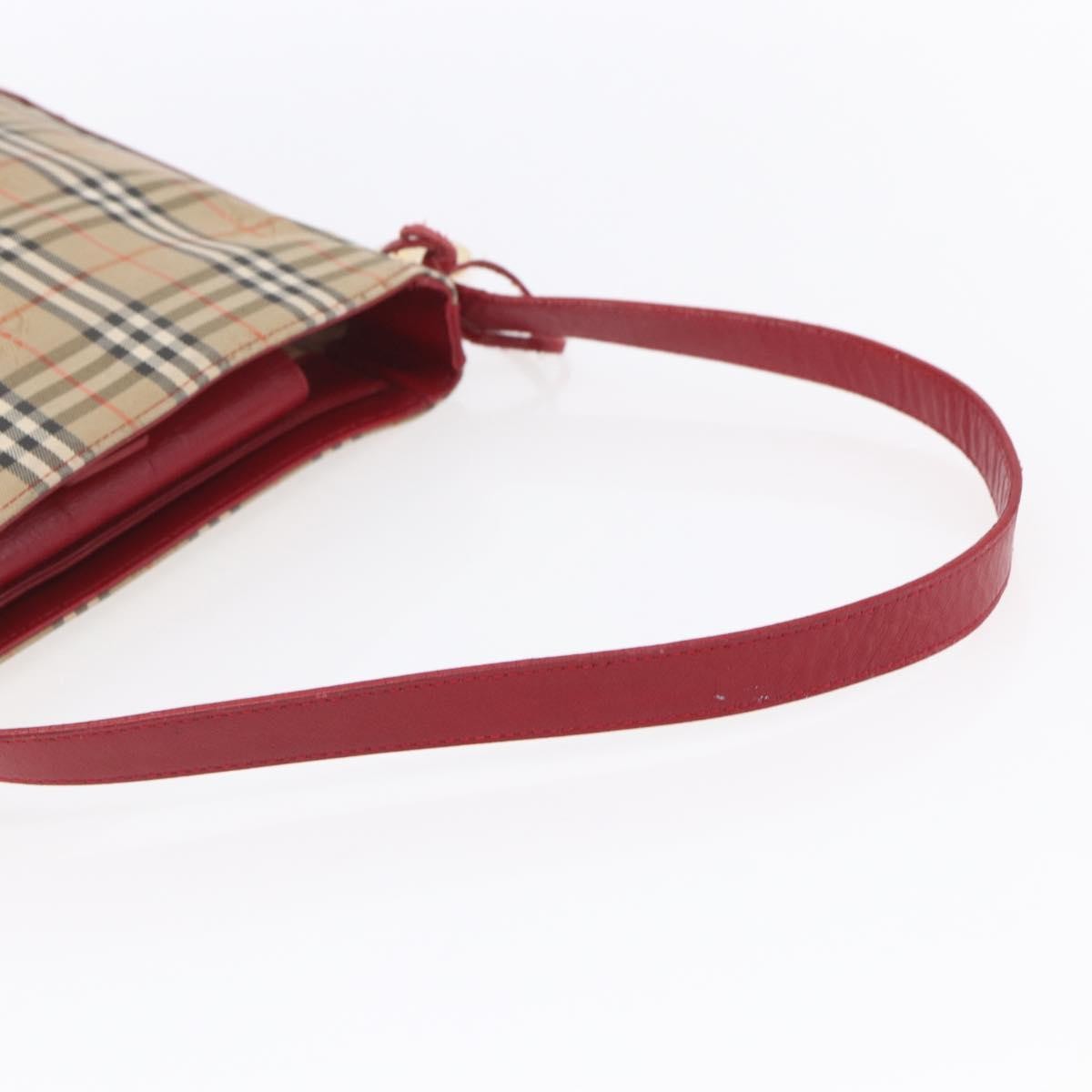 Burberry Nova check Shoulder bag Canvas, BEIGE, CANVAS, Shoulder bag