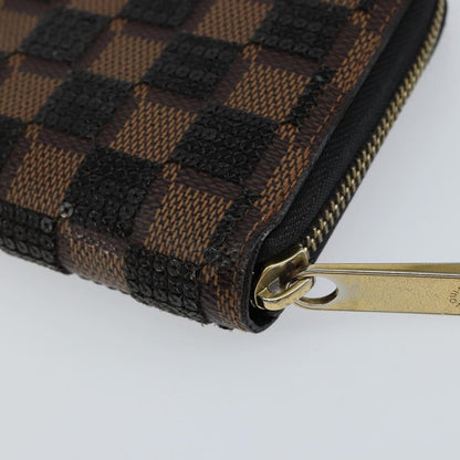 Louis Vuitton Zippy Wallet NM Damier Piet, BLACK, CANVAS, Wallets