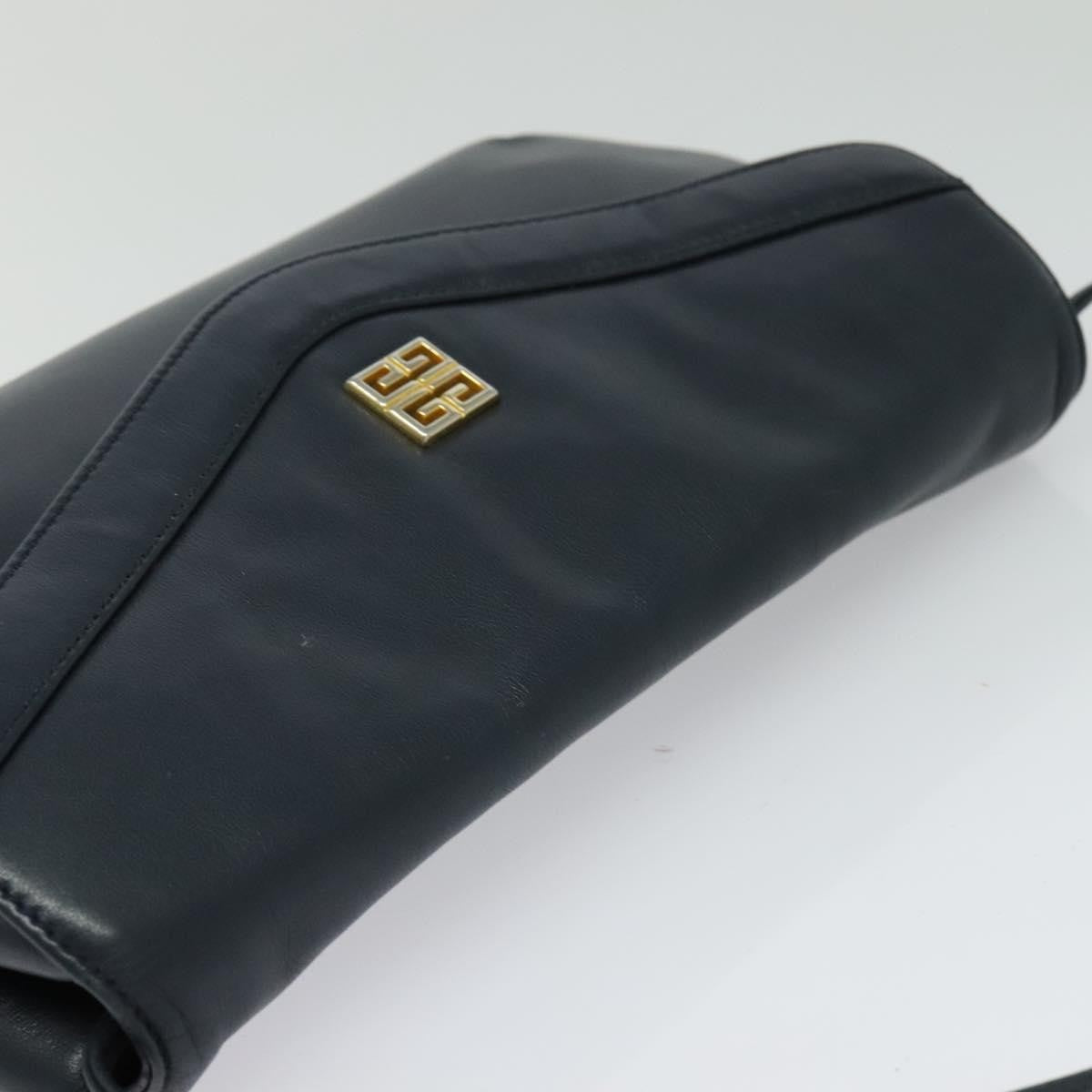 Givenchy Vintage 4G shoulder bag Leather, NAVY, LEATHER, Shoulder bag