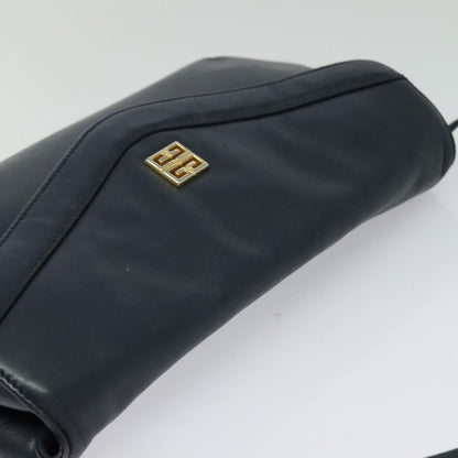Givenchy Vintage 4G shoulder bag Leather, NAVY, LEATHER, Shoulder bag