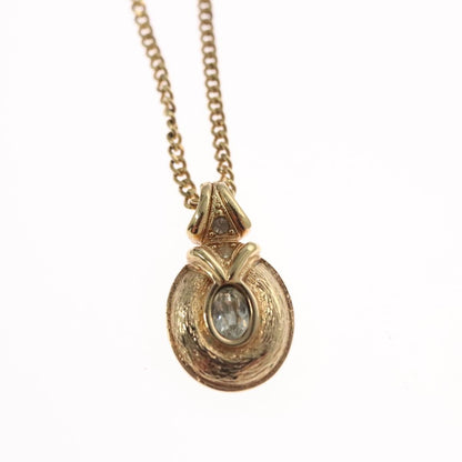 Christian Dior CD Pendant Necklace Metal, GOLD, METAL, Necklace