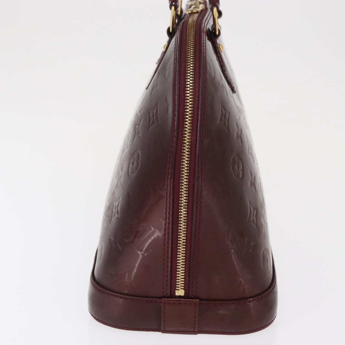 Louis Vuitton Alma Handbag Patent Leather, BURGUNDY, PATENT_LEATHER, Handbag