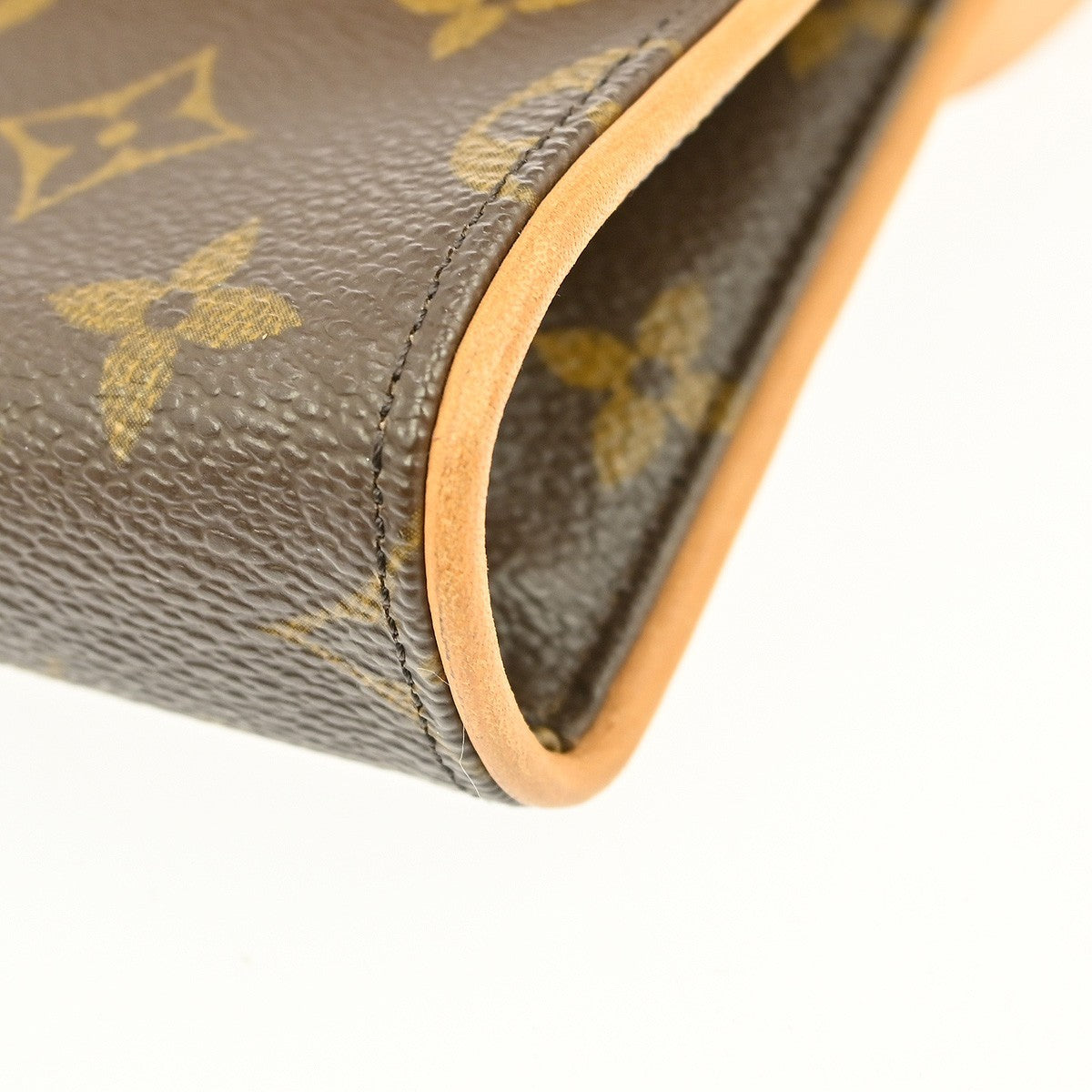 Louis Vuitton Florentine Pochette Monogram Canvas, BROWN, CANVAS, Clutche & pouche