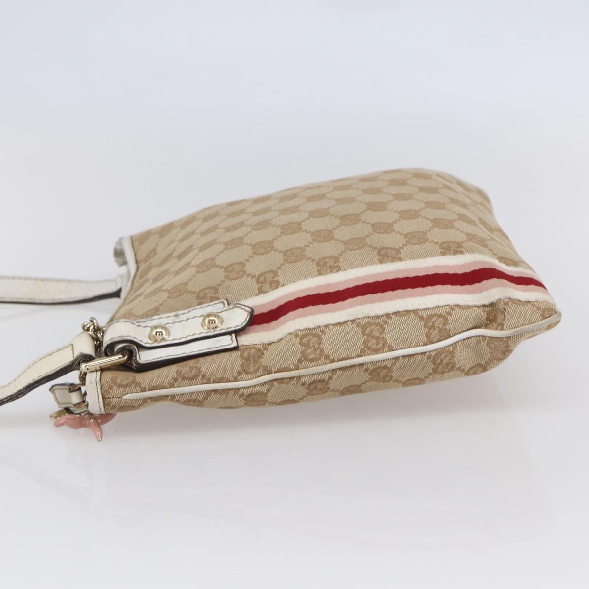 Gucci Jolicoeur Messenger Bag GG Canvas, BEIGE, CANVAS, Shoulder bag