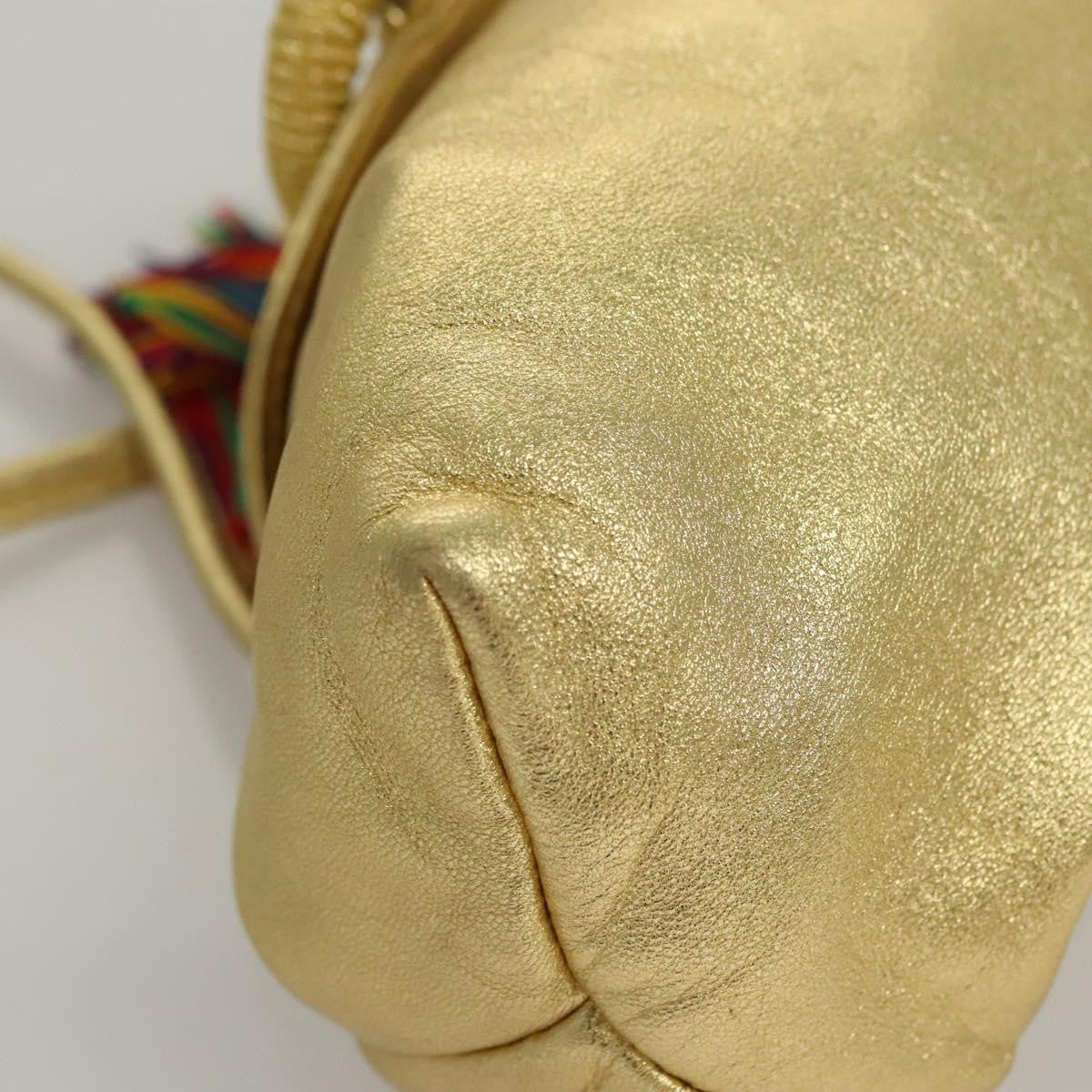 Loewe Vintage Crossbody Leather, GOLD, LEATHER, Shoulder bag