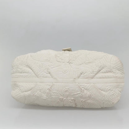 Bvlgari Chandra Hobo Leather, White, Leather, Handbag