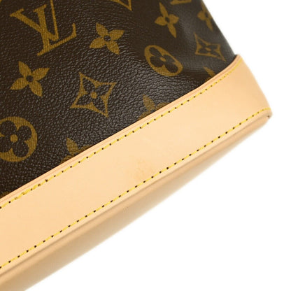 Louis Vuitton Lockit Handbag Monogram Canvas, BROWN, CANVAS, Handbag