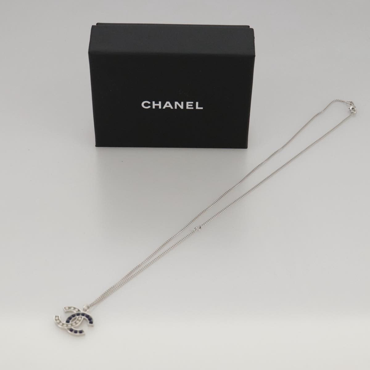 Chanel CC Pendant Necklace Metal, SILVER, METAL, Necklace