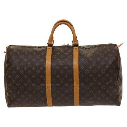Louis Vuitton Keepall Bag Monogram Canvas, BROWN, CANVAS, Travel bag