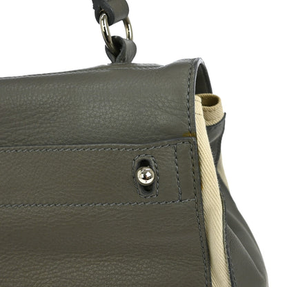 Saint Laurent Muse Two Bag Leather, GRAY, LEATHER, Handbag