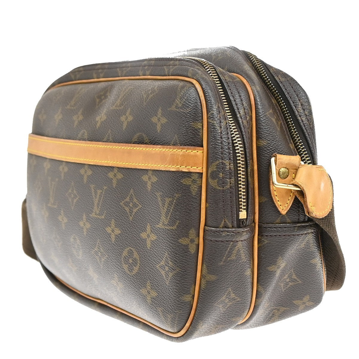 Louis Vuitton Reporter Bag Monogram Canvas, BROWN, CANVAS, Shoulder bag