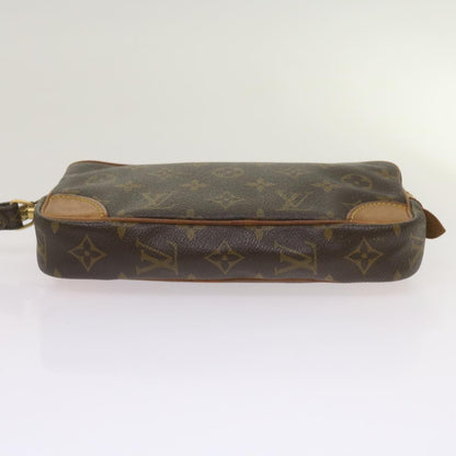 Louis Vuitton Marly Dragonne Clutch Monogram Canvas, BROWN, CANVAS, Clutche & pouche