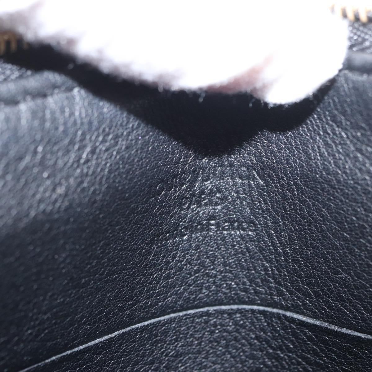 Louis Vuitton Selene Pochette Mahina Leather, Black, Leather, Clutch