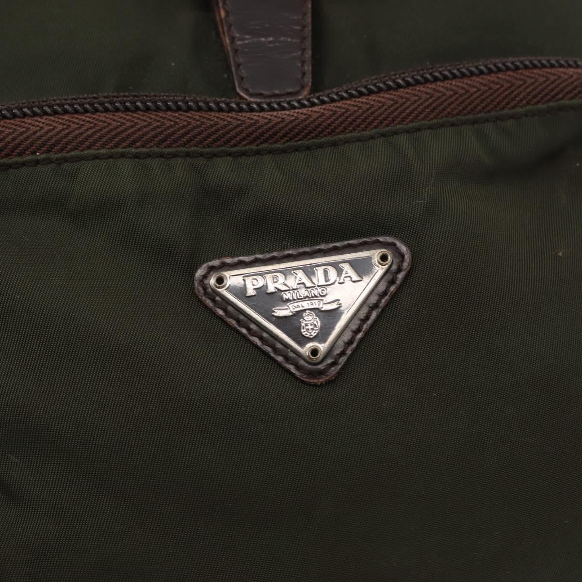 Prada Front Pocket Backpack Tessuto, KHAKI, NYLON, Backpack